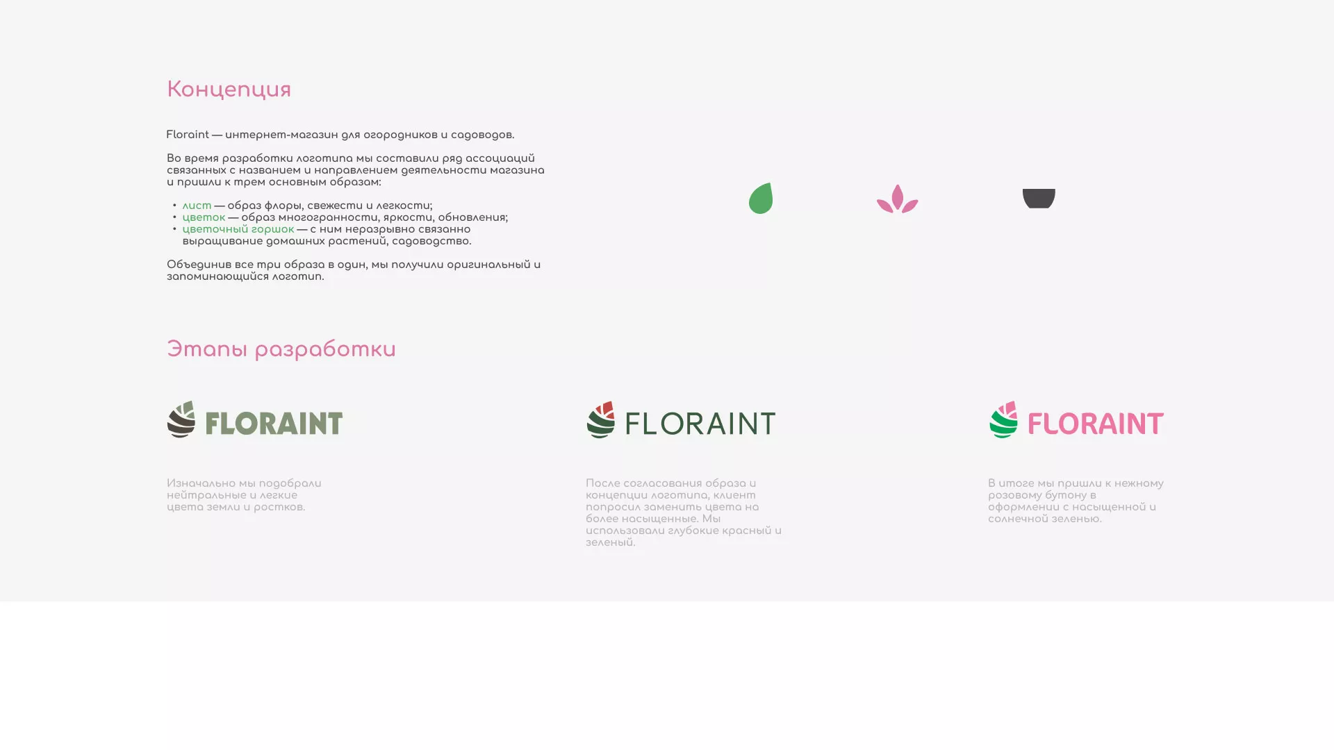 Создание логотипа и интернет-магазина «FLORAINT» в Среднеколымске