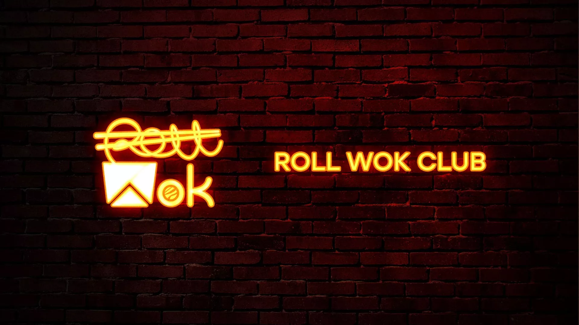 Разработка интерьерной вывески суши-бара «Roll Wok Club» в Среднеколымске